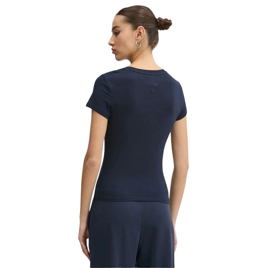 Slim C neck t-shirt maniche corte da donna Tommy Jeans | DW0DW20459C1G